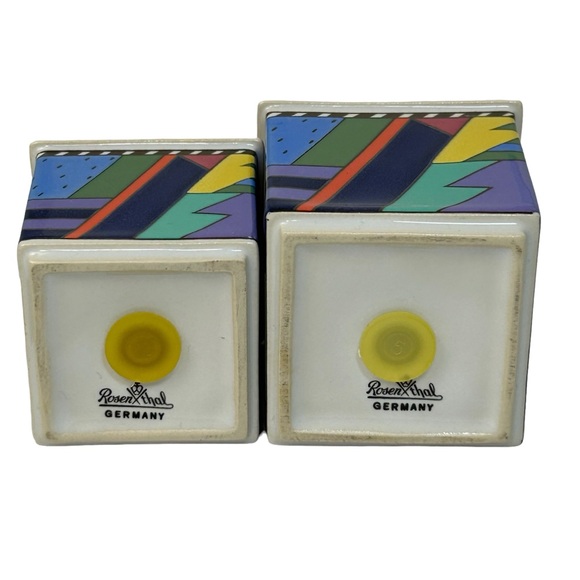 VTG Rosenthal Barbara Brenner METROPOL New Wave Salt & Pepper Shakers HTF - Picture 4 of 9